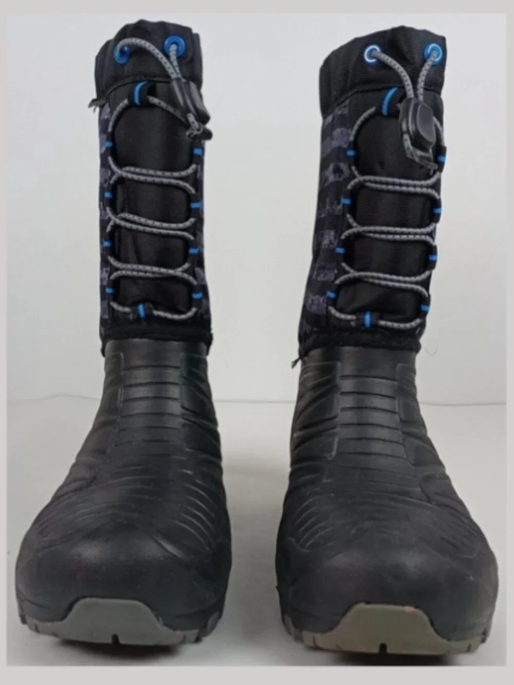Merrell Mens 4 Select Dry Grip Insulated -40 Drawstring Black Blue Snow Boots